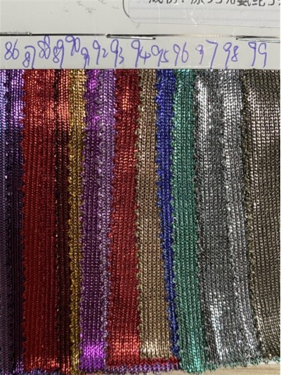 GZ-JP  經編閃光布  幅寬：145CM   克重：180g   成分：滌95% 氨綸5% 細節-9